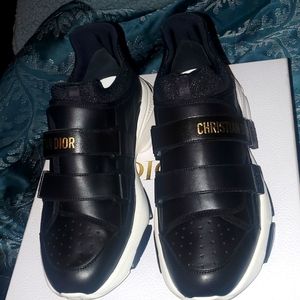 Size 41/11 Black Dior calfskin sneaker